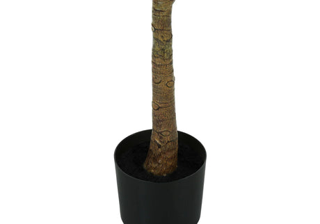 47" Tall, Artificial Plant, Fiddle Tree, Indoor, Fake, Floor, Greenery, Potted, Real Touch, Decorative - Green / Black - Furniture Home Direct