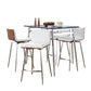 Marcel Mason - 5 Piece Swivel Contemporary Counter Height Dining Set - Furniture Home Direct