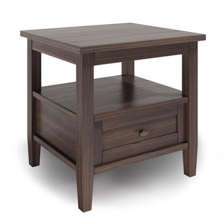 Warm Shaker - End Table - Warm Walnut Brown - Furniture Home Direct