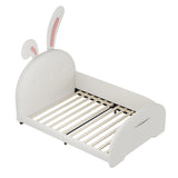 Upholstered Rabbit-Shape Princess Bed With Headboard And Footboard - Furniture Home Direct