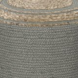 Serena - Handcrafted Round Braided Pouf - Furniture Home Direct