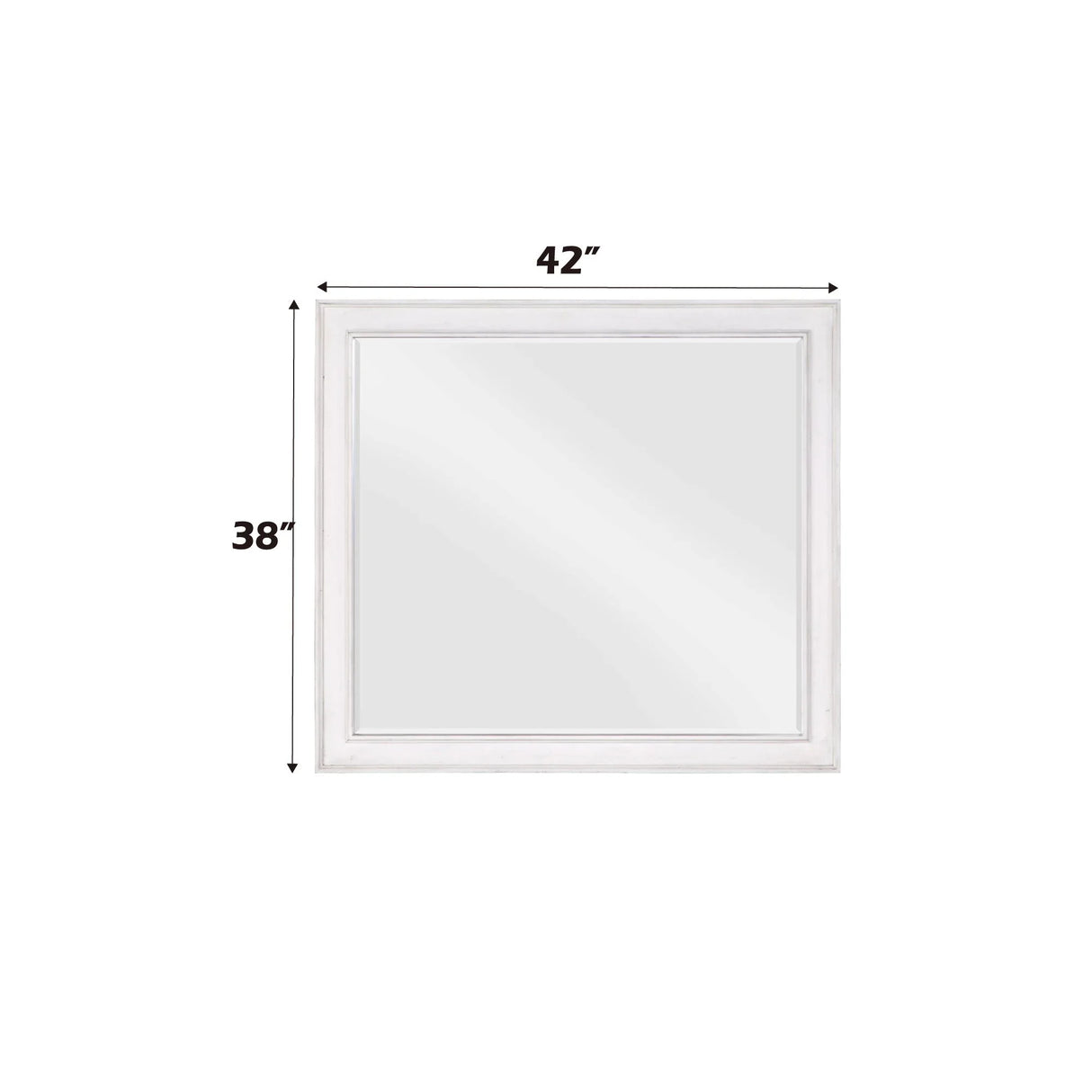 Katia - Weathered Mirror - White - Furniture Home Direct