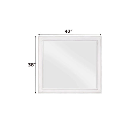 Katia - Weathered Mirror - White - Furniture Home Direct