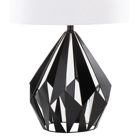 Geo - Me Tri Contemporary Table Lamp (Set of 2) - Matte Black / White - Furniture Home Direct