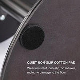 Titanium Stainless Steel Bar Stool, Grade Modern Leather Bar Chair With Backrest, Swivel Adjustable Height For Kitchen Counter And Dining Room - Furniture Home Direct