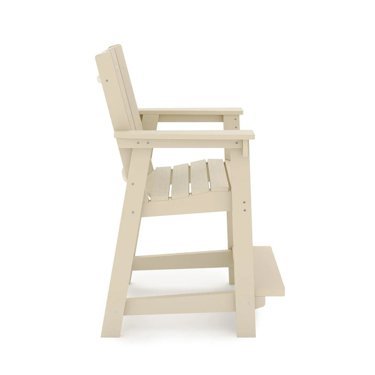 Modern Counter Chair Sleek HDPE Poly Lumber For Dining, Patio, And Garden Comfort - Furniture Home Direct
