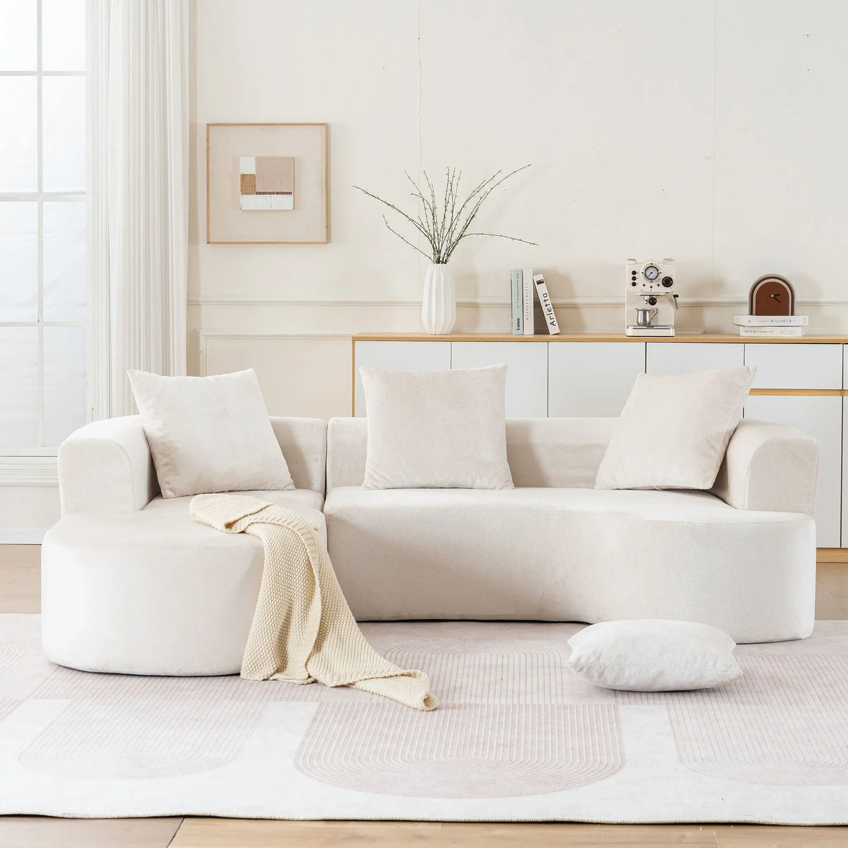 Modular Sectional Sofa With L Shape Chaise With Deep Seat - Furniture Home Direct