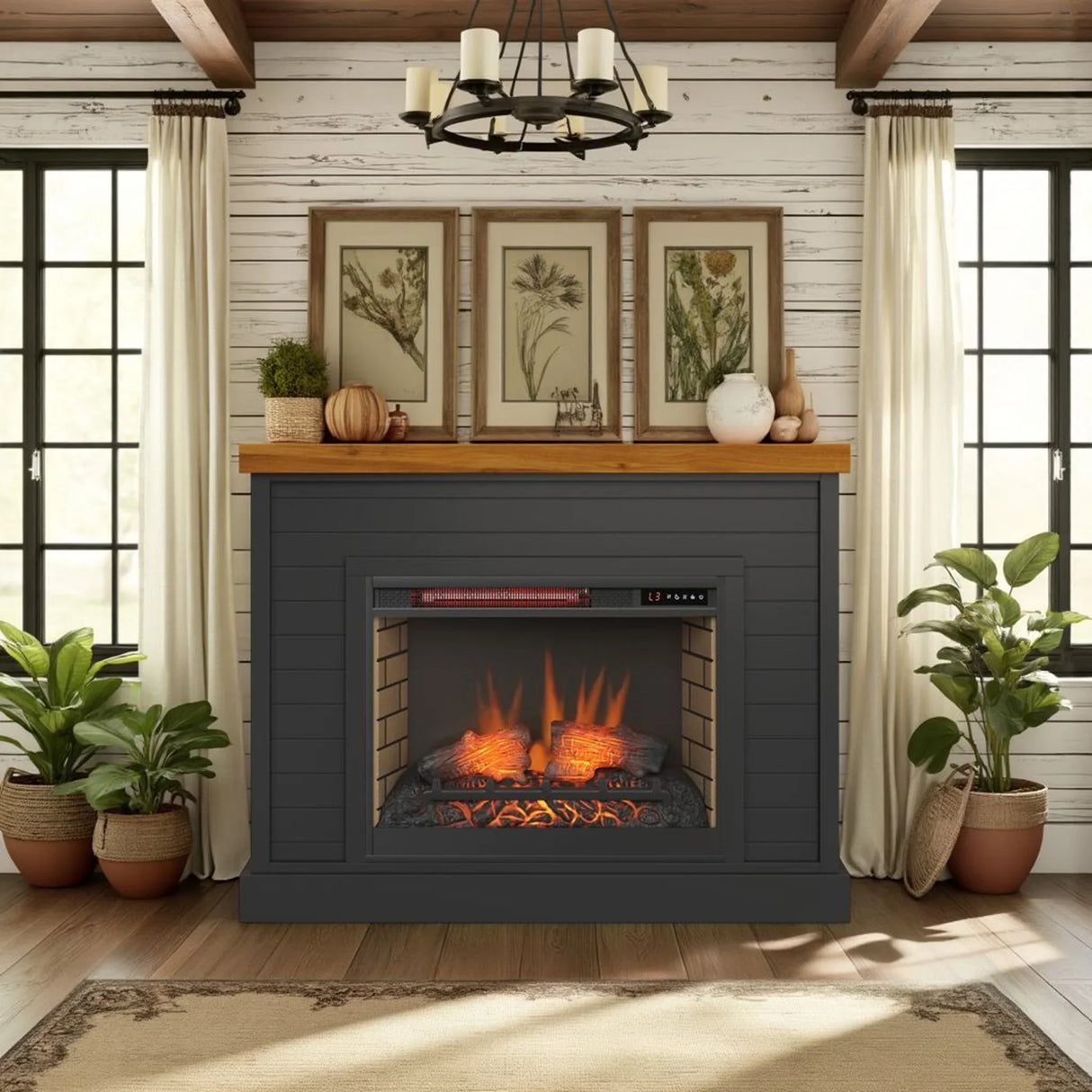Washington - 48" Fireplace With Mantel - Furniture Home Direct