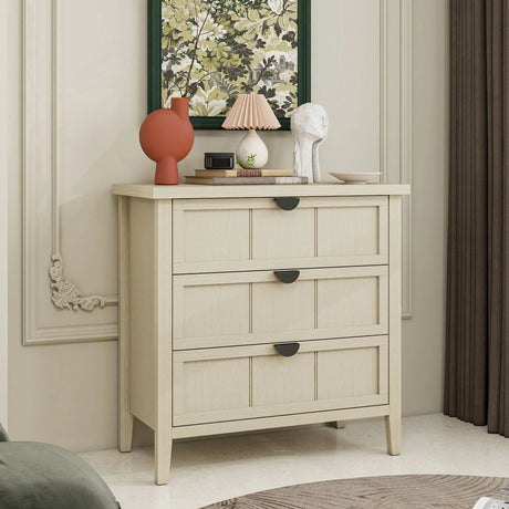 3 Drawer Cabinet, For Bedroom - Natural - Furniture Home Direct