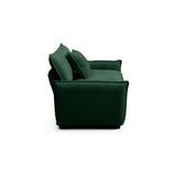 Loveseat and Chair Set - Green Corduroy - Furniture Home Direct