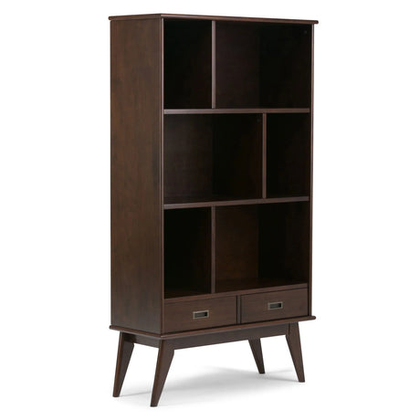 Draper - Mid Century Wide Bookcase And Storage Unit - Furniture Home Direct