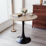 Mid-Century Round Dining Table With Pedestal Base For 2 - 4 People - Furniture Home Direct