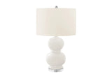 Contemporary Lighting, Ceramic Table Lamp - Cream - Furniture Home Direct