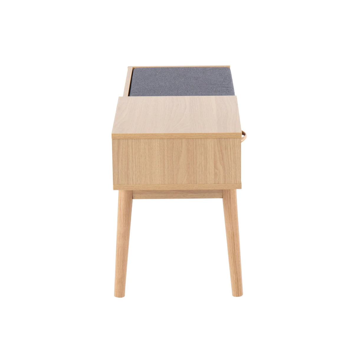 Telephone Contemporary Bench With Pull Out Drawer - Furniture Home Direct