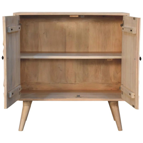 Hourglass Carved Cabinet - Marble - Furniture Home Direct