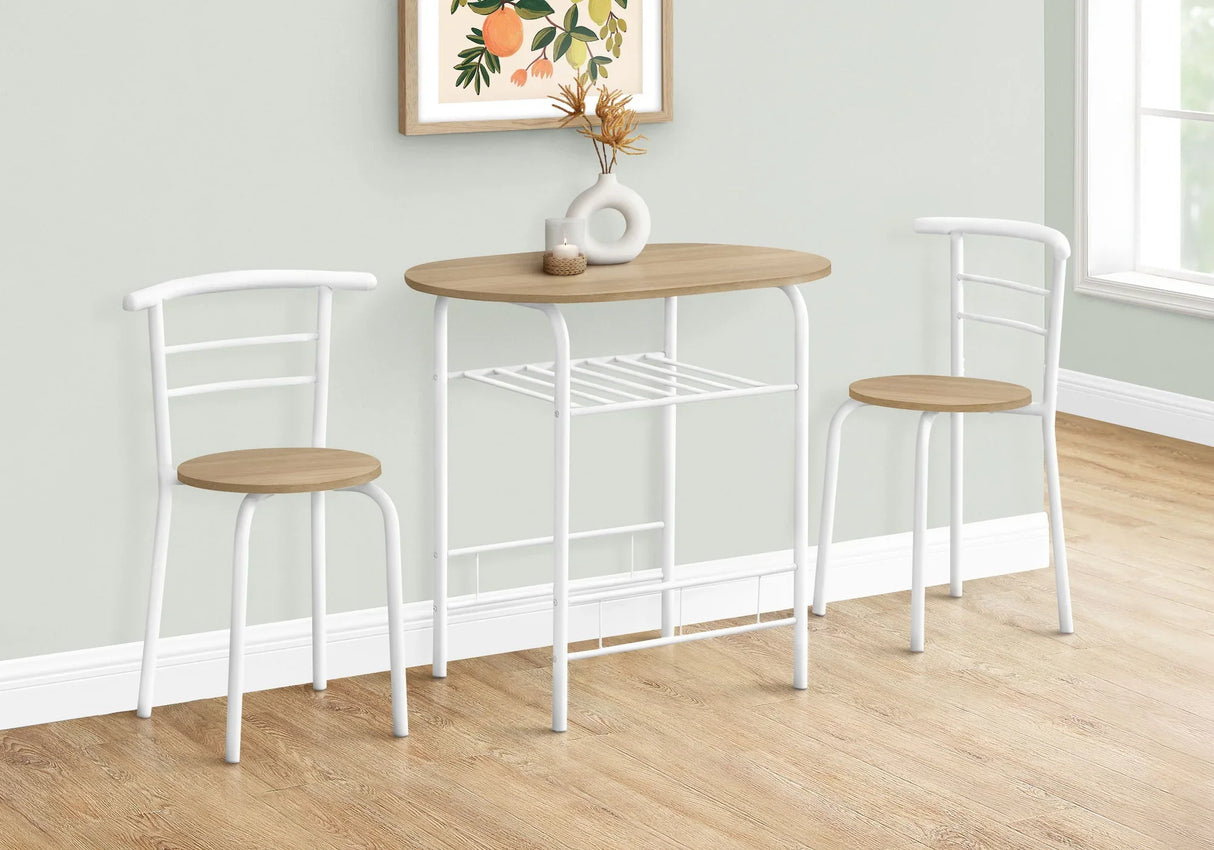 3 Pieces Dining Table Set, Small, Contemporary & Modern - Furniture Home Direct