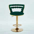 Modern Bar Chair With Iron Tube Legs, Soft Cushions And Comfortable Backrest (Set of 2)
