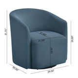 Ardena - Modern Swivel Barrel Chair - Furniture Home Direct