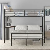 Bunk Bed With Desk, Ladder And Quality Slats For Bedroom - Furniture Home Direct