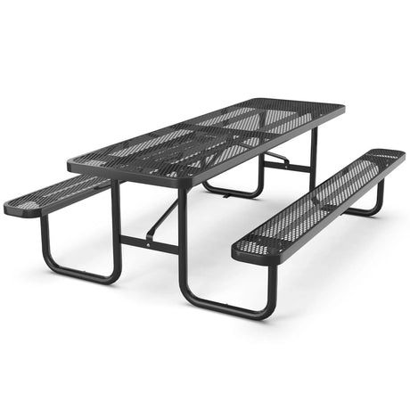 Metal Expanded Rectangular Picnic Table - Furniture Home Direct