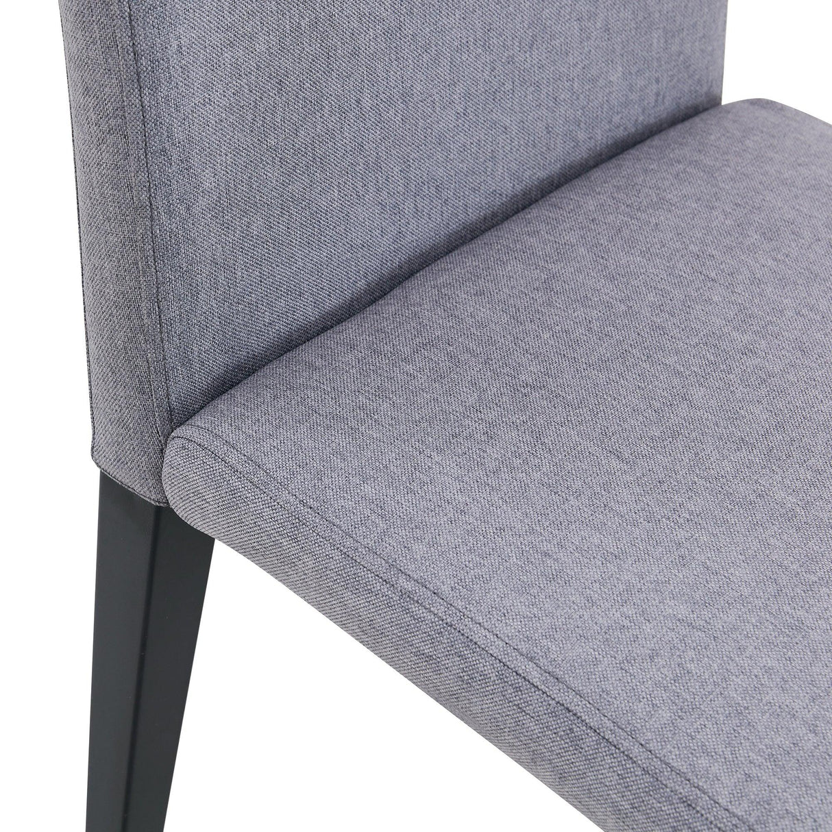 Dining Chairs Set Four Light Linen Upholstered Gray - Furniture Home Direct