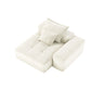 Modern Oversized Modular Sectional Sofa, Sparkling Chenille Fabric Soft Cushion Sofa With 2 Pillows - Furniture Home Direct