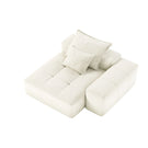 Modern Oversized Modular Sectional Sofa, Sparkling Chenille Fabric Soft Cushion Sofa With 2 Pillows - Furniture Home Direct