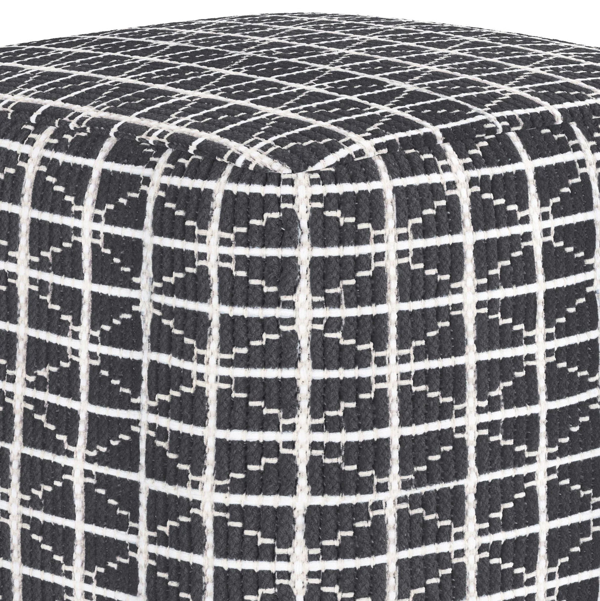 Noreen - Upholstered Square Pouf - Furniture Home Direct