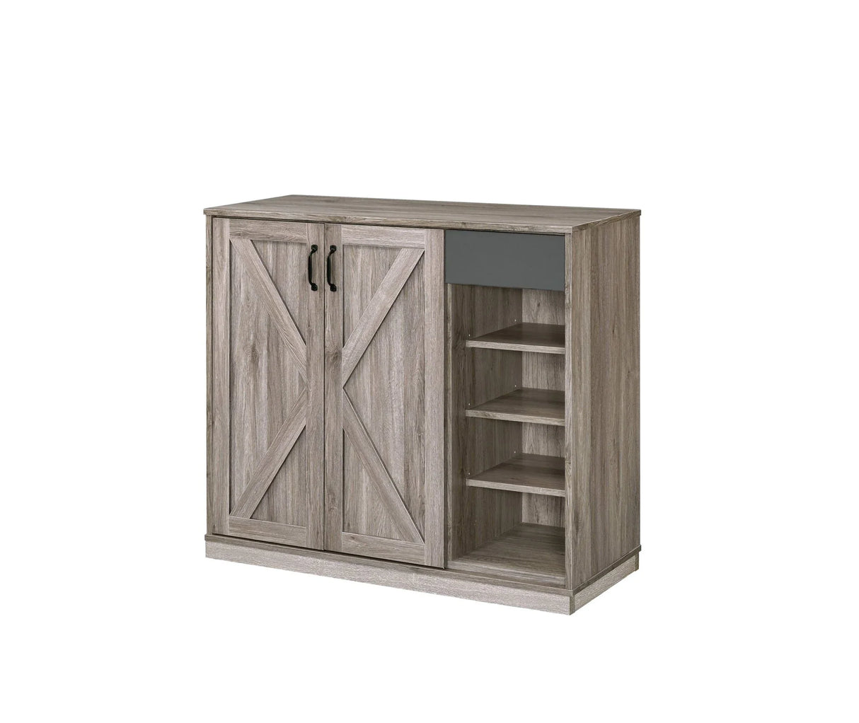 Toski - Shoe Cabinet - Rustic Gray Oak - Furniture Home Direct