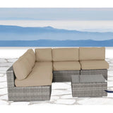 Seating Set With Cushions Handcrafted Wicker Design - Furniture Home Direct