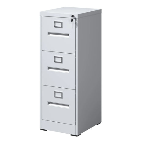 Premium Drawer File Cabinet With Lock, Metal Vertical Design, A4 Legal / Letter Size - Furniture Home Direct