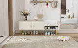 Modern Shoe Storage with Upholstered Cushions - Antique White - Furniture Home Direct