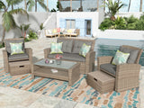 6 PC Outdoor Patio Set - Furniture Home Direct