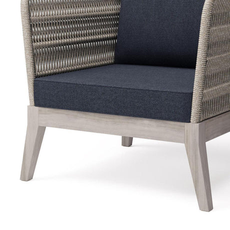 Santiago - Outdoor Conversation Chair - Slate Gray - Furniture Home Direct