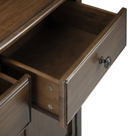Connaught - Entryway Storage Cabinet - Rustic Natural Aged Brown - Furniture Home Direct