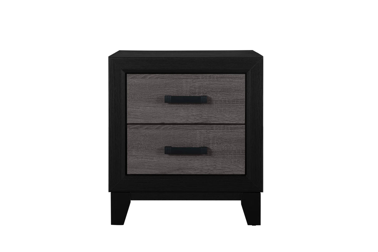King Bedroom Set With Bed Dresser Mirror Modern Gray - Furniture Home Direct