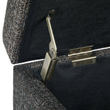 Avalon - Storage Ottoman Bench - Dark Gray - Furniture Home Direct