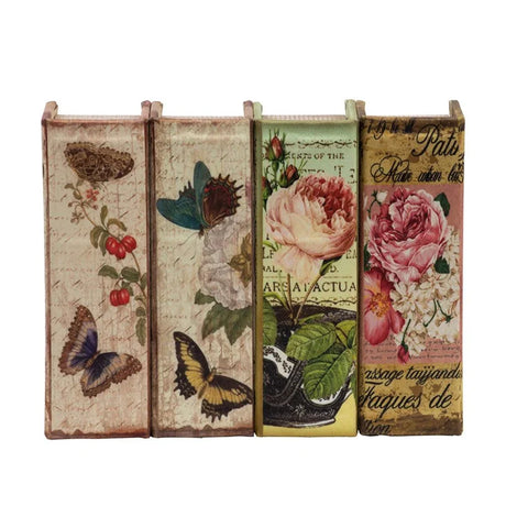 Book Boxes (Set of 4) - Multi - Furniture Home Direct