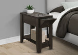 Accent Side Table, Storage, Lamp, Transitional Space-Saving Design - Furniture Home Direct