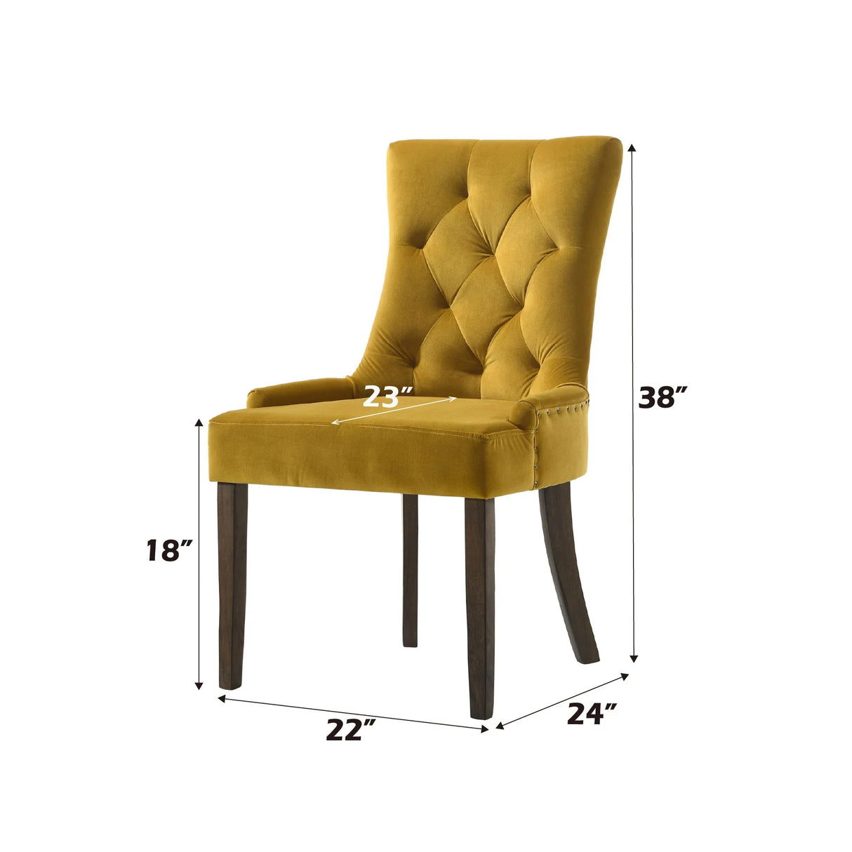 Farren - Velvet Side Chair (Set of 2) - Furniture Home Direct