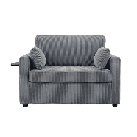 Sleeper Sofa With Foldable Mattress, USB Ports, Side Table & Storage Pocket - Furniture Home Direct