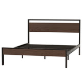 Ceres - Metal Bed With Wood Headboard & Footboard - Furniture Home Direct