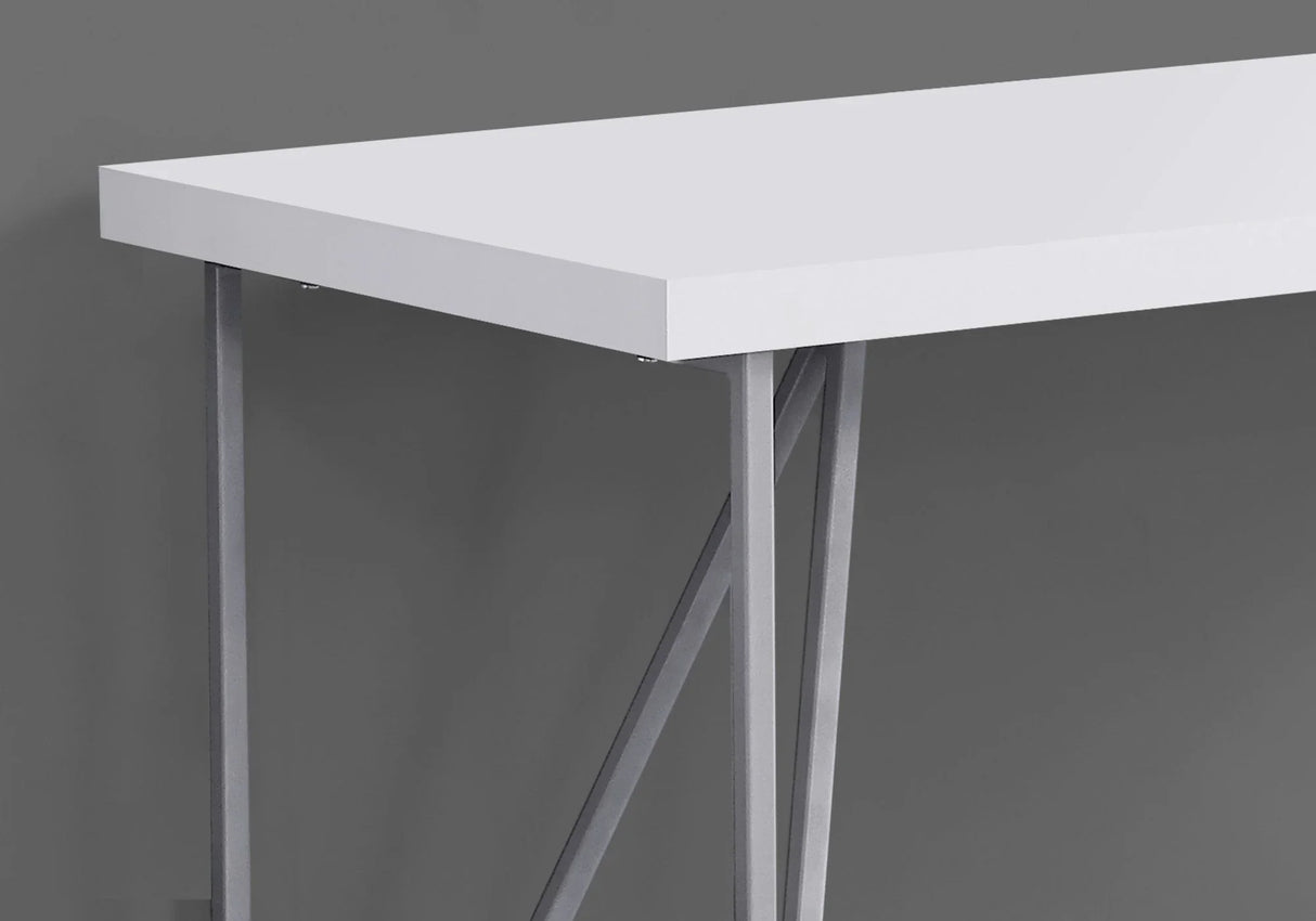 Computer Desk For Home Office Laptop, Contemporary & Modern - White - Furniture Home Direct