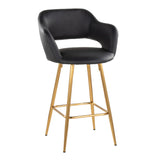 Margarite - Contemporary Fixed Height Counter Stool With Footrest (Set of 2) With Square - Furniture Home Direct
