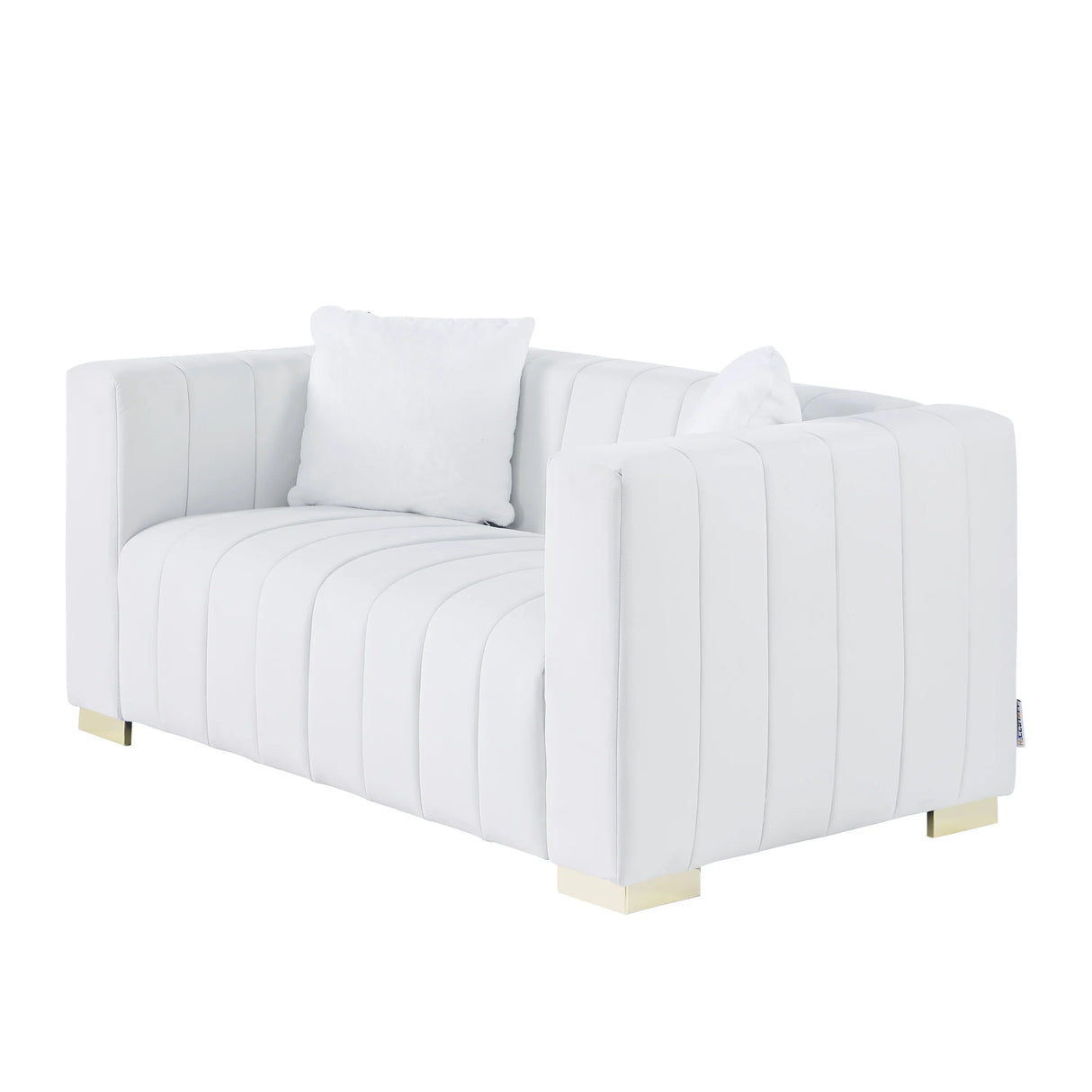 Modern Loveseat - White - Furniture Home Direct