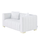 Modern Loveseat - White - Furniture Home Direct