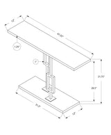 Console Accent Table, Narrow For Living Room - Furniture Home Direct