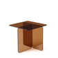 Modern Transparent Tempered Glass Sidetable - Furniture Home Direct