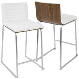 Mara - Contemporary Elegant Design Counter Stool (Set of 2) - Furniture Home Direct