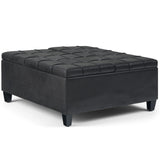 Harrison - Upholstered Coffee Table Storage Ottoman - Furniture Home Direct
